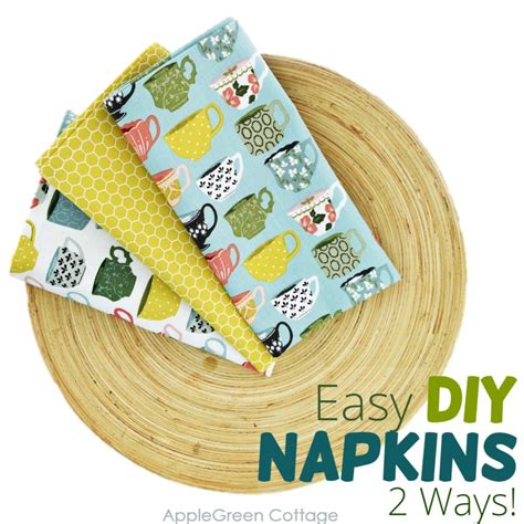 24 Napkins Sewing Pattern SameenaDaisee