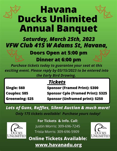 Havana Annual Membership Banquet: Sat, Mar 25, 2023