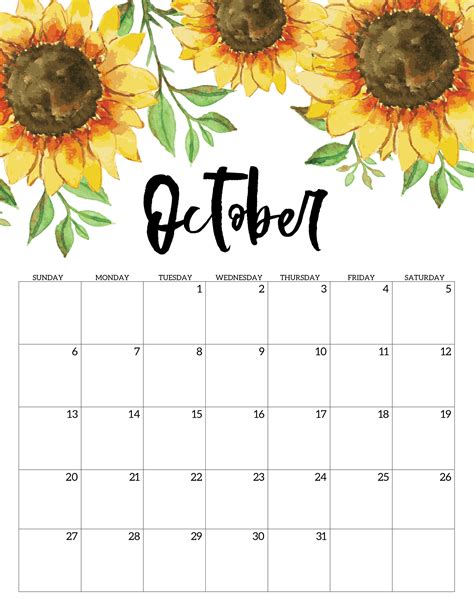 Free Printable Calendar 2019 Floral Paper Trail Design