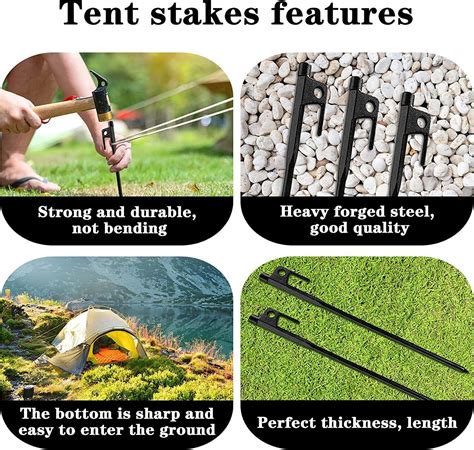 Pc Cm Long Heavy Duty Gazebo Tent Pegs Commercial Grade Steel