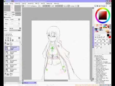 Tutorial Line Art With Paint Tool Sai Linework Layer Mouse User Youtube