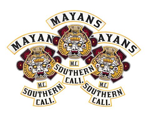 Mayans Mc Back Patch Embroidered Biker Gang Emblem Etsy