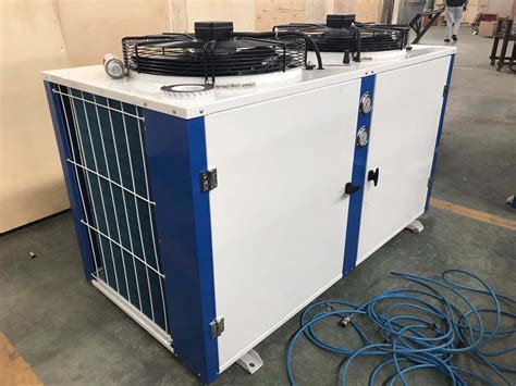 Factory Low Noise Air Cooled Condenser Box Freezer Condensing Unit For