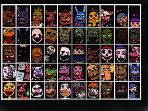 Fnaf Ultimate Custom Night Roster By Thefireydefiant99 On Deviantart