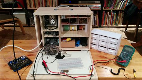 Portable Workbench Crams An Entire Workspace Into One Box | Hackaday