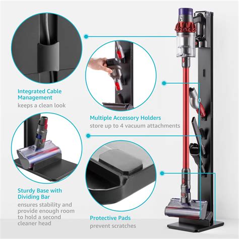 Pegzone Vacuum Cleaner Stand Compatible With Cordless Vacuums Dyson