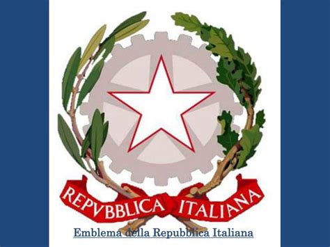 Ppt Emblema Della Repubblica Italiana Powerpoint Presentation Free