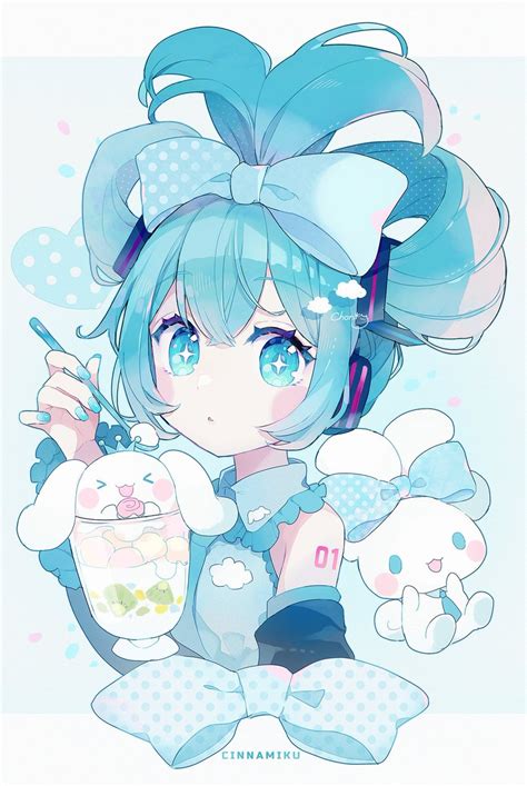 初音ミク 「今年も残りわずかなので今年一番伸びた絵を貼る大好きなシナモンミクさんでした𓈒」ちょん＊🕊のイラスト