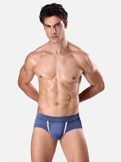 4 Pcs Modal Breathable Underwear U Convex Pouch Briefs Omffiby