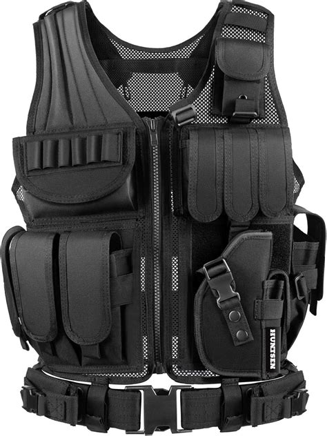 Amazon HUNTSEN Tactical Vest For Men Lightweight Adjustable