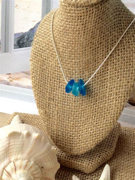 Jewelrysea Glass Necklaceshell Necklacebeach By SeasideJewelry1 Sea