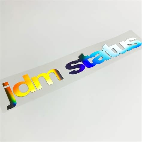 Sticker JDM STATUS Oilslick Sticker Front Rear Window Tuning Japan