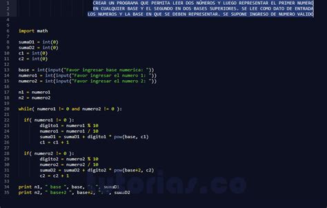 Ciclo While Python Representar Dos Bases Numericas A Base Decimal