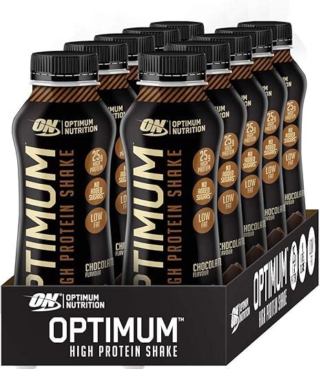 Optimum Nutrition Protein Shakes Chocolate Ready To Drink 25g High