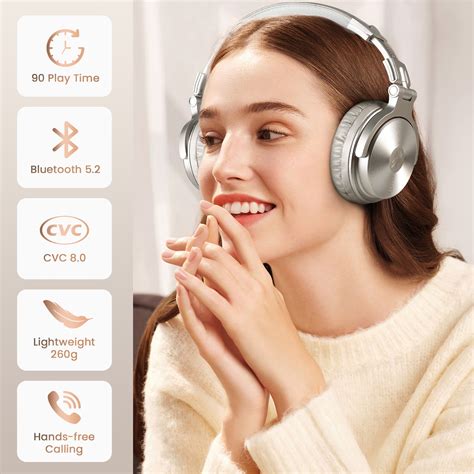 Oneodio Pro C Wireless Bluetooth Over Ear Headphones Deep Bass 110 Hrs Playtime For Pc Phone