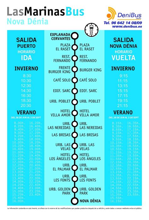 Horarios de autobuses en Dénia Guía completa 2024