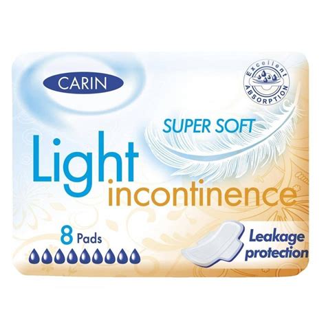 Carin Light Incontinence wkładki na nietrzymanie moczu Super Sof t