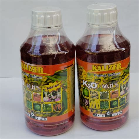 Jual Pupuk Cair Kcl Kalizer Liter Plus Ga Pupuk Kalium Shopee