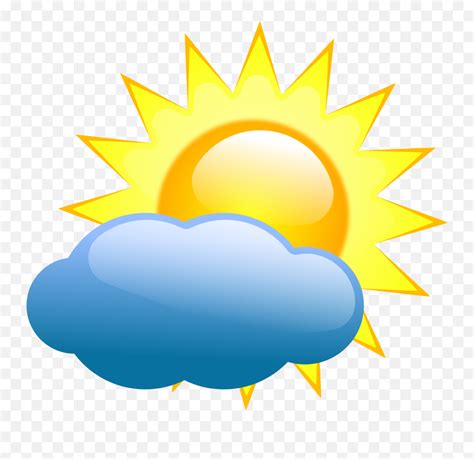 Weather Symbols Sunny Transparent Weather Symbols Sunny Png Partly