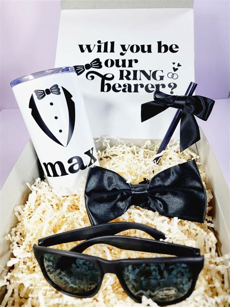 Ring Bearer Proposal Gift Box Set Personalized Ring Bearer Gift Ideas