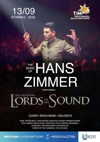 Lords Of The Sound The Music Of Hans Zimmer Istanbul September