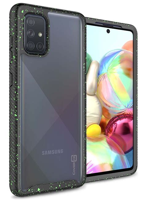 Coveron Samsung Galaxy A71 Case Heavy Duty Full Body Slim Fit Shockproof Clear Phone Cover Eos