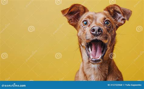 Close Up Of Dog With Mouth Open Stock Photo Image Of Panting