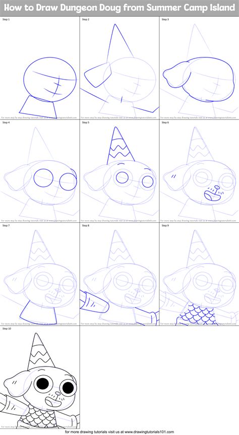 How To Draw Dungeon Doug From Summer Camp Island Summer Camp Island