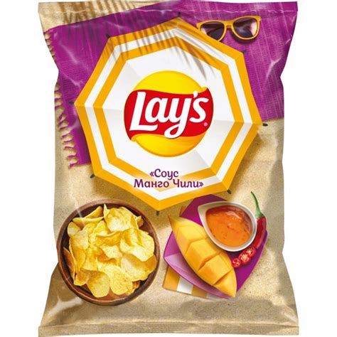 Чипсы «Lay's» Соус манго чили, 125 г купить с доставкой, цены в ...