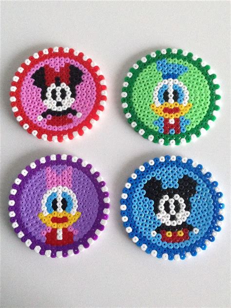 Cute Disney Perler Bead Coasters B Gelperlen Hama Beads Perler