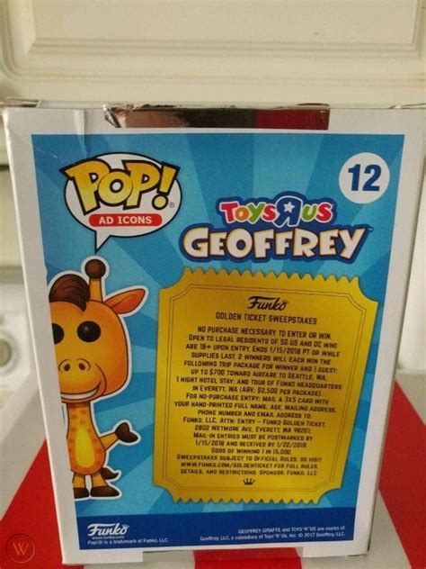 Geoffrey the Giraffe Toys R Us Funko POP! Exclusive (Golden Ticket Edition) | #1926824461