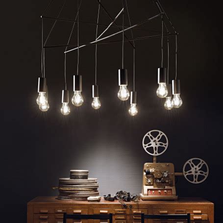 Suspension Pop 10 Lampes Ideal Lux Comptoir Des Lustres