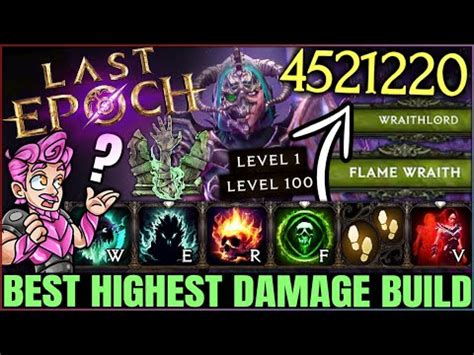 Ultimate Last Epoch Necromancer Build Guide Master Wraith Lord For OP