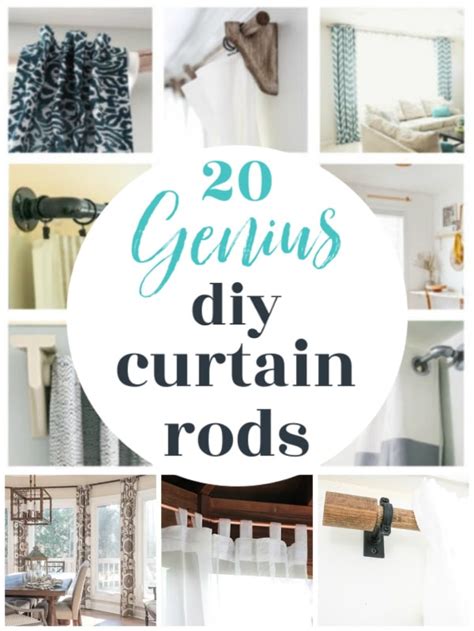 20 Inexpensive DIY Curtain Rods That Anyone Can Make