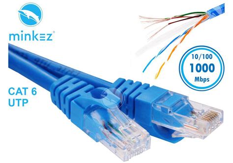 MINKEZ 15 - 30M CAT6CPP CAT 6 Cable LAN Network Cable Gigabit Ethernet ...