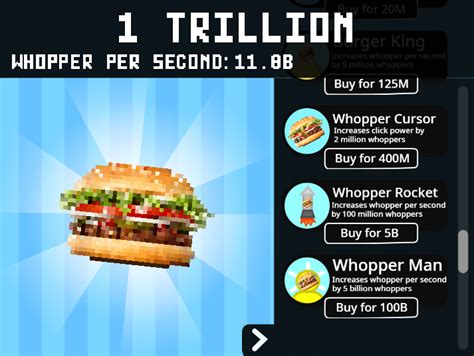 Play Whopper Clicker Online | Fun Burger Clicker Game