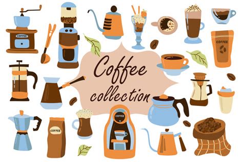 Coffee Collection SVG By HelgaKOV TheHungryJPEG