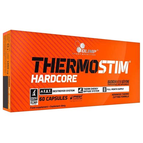 Brûleur de graisse Thermo Stim Hardcore Mega Capas 60 comprimés