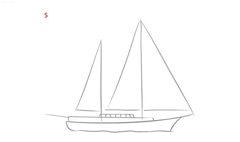 Boat Drawing Ideas » How to draw a Ship Step by Step