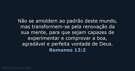 6 de outubro de 2024 Versículo da Bíblia do dia NVI Romanos 12 2