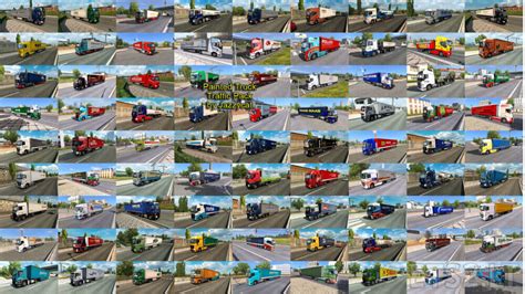 Painted Truck Traffic Pack By Jazzycat V12 1 ETS2 Mods