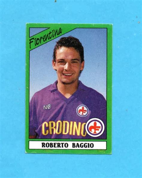 Panini Calciatori Figurina N Roberto Baggio Fiorentina