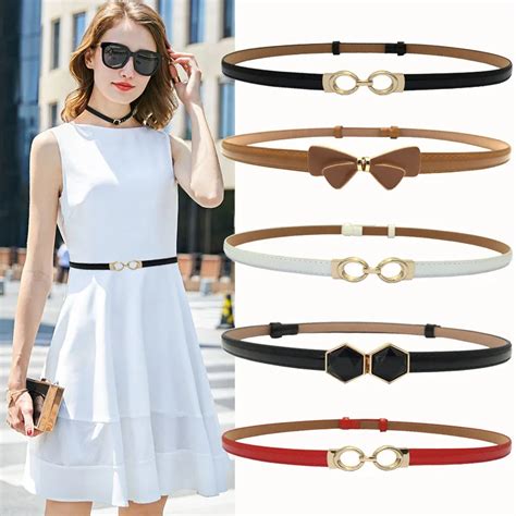 Buy Fashion Woman Waist Belt Thin Adjust Belts Slimming Belts For Dress Women