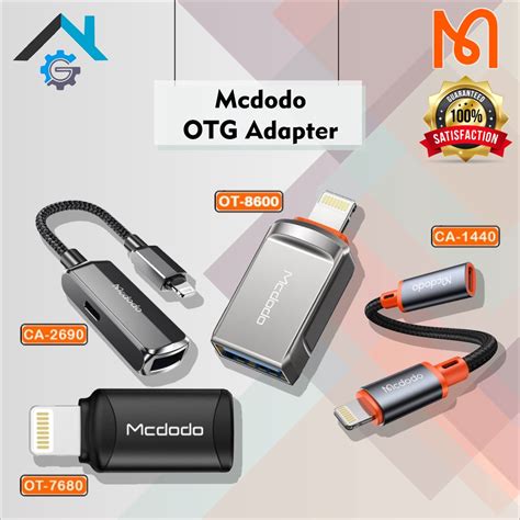 Jual Mcdodo OTG Adapter Converter IPhone IPad Lightning USB Type C