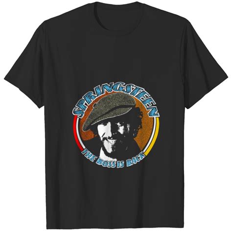 Bruce Springsteen The Boss Is Back Front And Back Print T Shirt