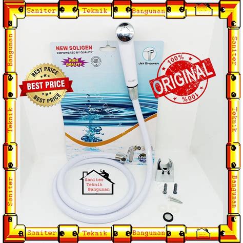 Jual Jet Shower Toilet Soligen Set A Putih Shower Cebok Shower