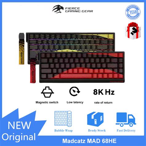 Madcatz Mad He Wired E Sports Magnetic Axis Hot Swappable Mechanical Keyboard Shopee
