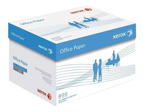 Caja De 5000 Hojas Xerox Office Tamaño Carta 10 Resmas Color Blanco