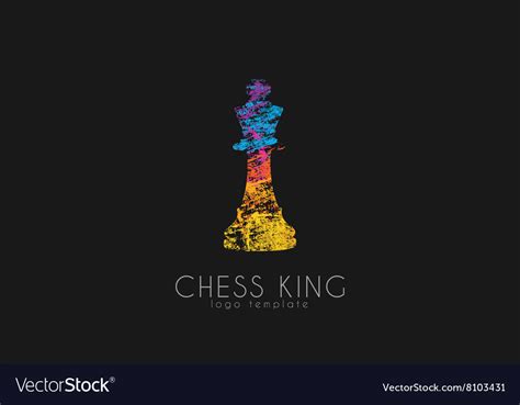 Chess king logo Chess logo King logo Creative Vector Image