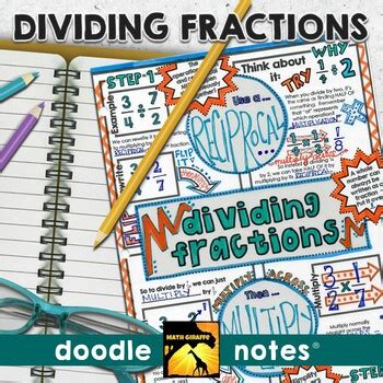 DIVIDING FRACTIONS Doodle Notes Guided Interactive Notes For Fraction